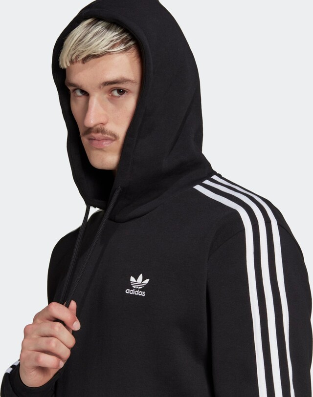 ADIDAS ORIGINALS, Sweatshirt 'Adicolor Classics 3-Stripes', Black, Image 4 of 5
