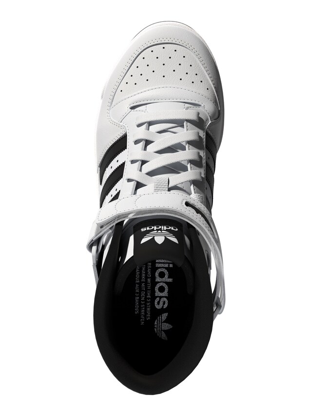 ADIDAS ORIGINALS, High-Top Sneakers 'Forum Mid', White, Image 4 of 5