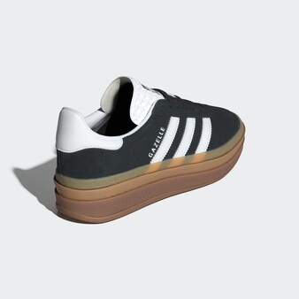 Sneaker 'Gazelle Bold' in Schwarz, Schwarz, Pink, Pink, Grün & Beige