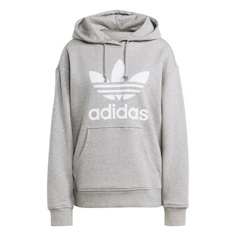 Sweatshirt 'Trefoil' in Grau & Schwarz