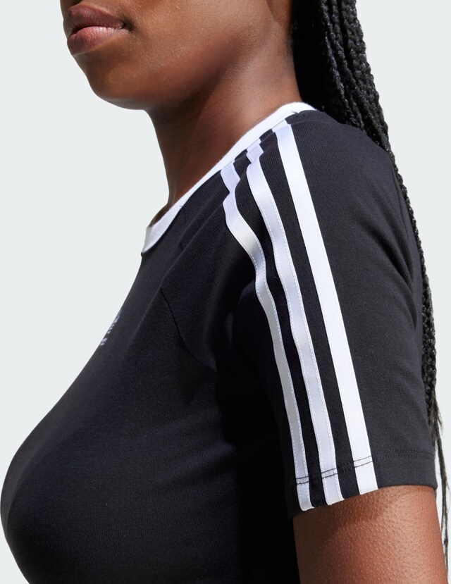 ADIDAS ORIGINALS, Shirt '3-Streifen', Black, Image 3 of 6