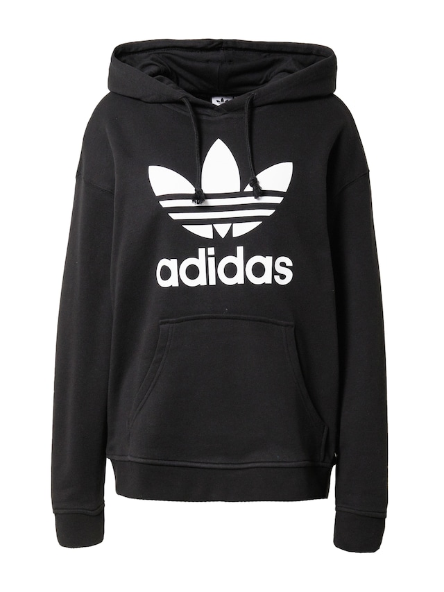 ADIDAS ORIGINALS, Sweatshirt 'Trefoil', Black, Image 1 of 5