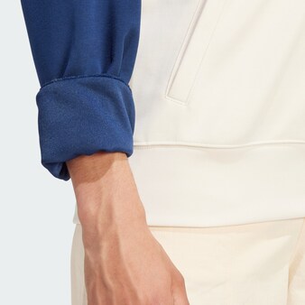 Sportsweatshirt 'Cutline' in Blau, Braun & Grau