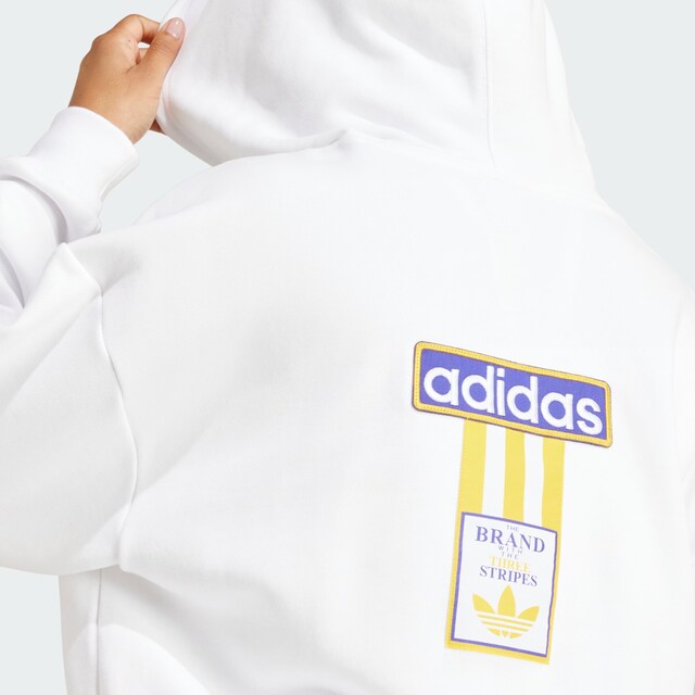 ADIDAS ORIGINALS, Sweatshirt, White, Image 4 of 5