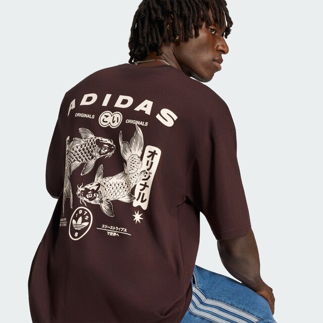 ADIDAS ORIGINALS, Majica 'KOI GFX', smeđa, Image 7 of 7