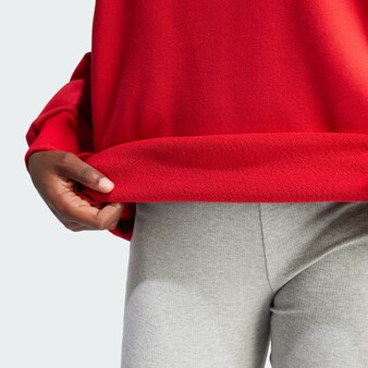 Sweatshirt 'Trefoil' in Rot & Schwarz