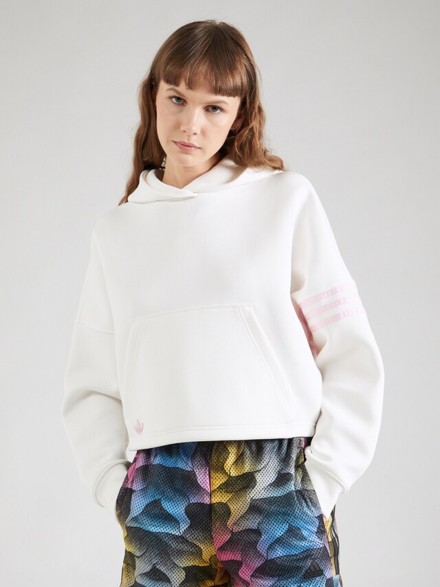 ADIDAS ORIGINALS, Sweatshirt 'NEUCL', White, Image 2 of 5