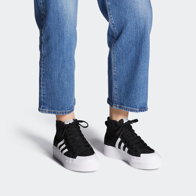 ADIDAS ORIGINALS, High-Top Sneakers 'Nizza', Black, Image 2 of 8