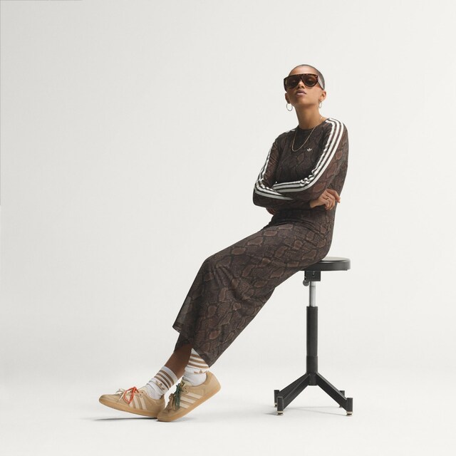 ADIDAS ORIGINALS, Kleid 'SNAKE PRINT MAXI' Braun, Bild 7 von 13