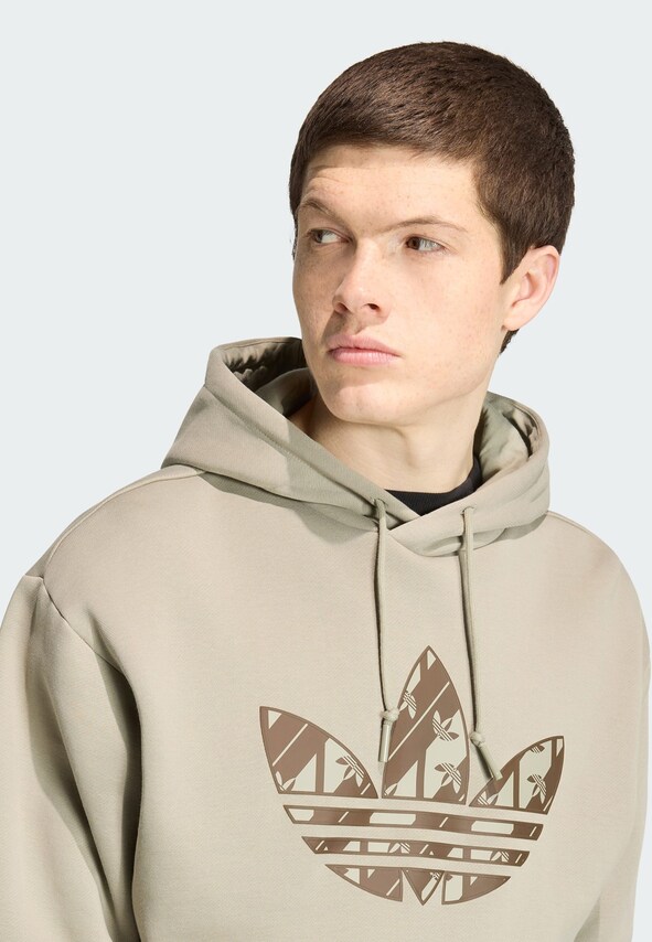 ADIDAS ORIGINALS, Sweatshirt 'MONO HOODED' Beige, Bild 4 von 5
