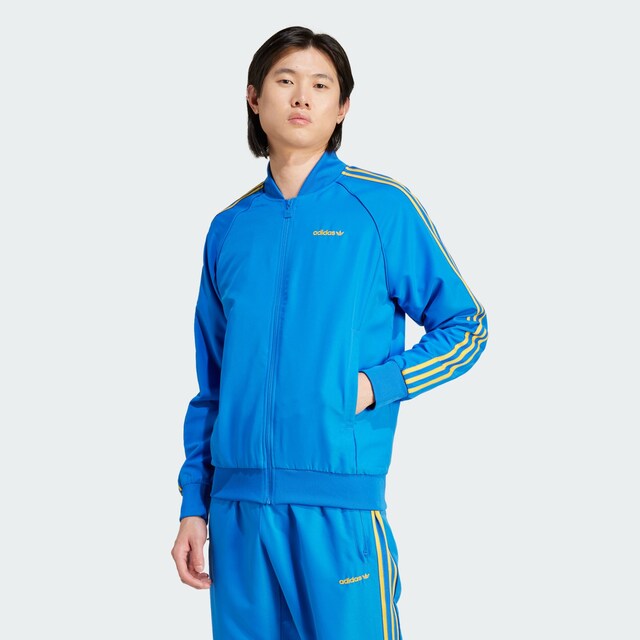ADIDAS ORIGINALS, Athletic Jacket, Blue, Image 2 of 5