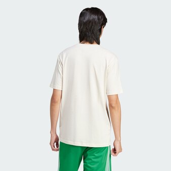 T-Shirt 'Adicolor Trefoil' in Beige, Beige & Grün