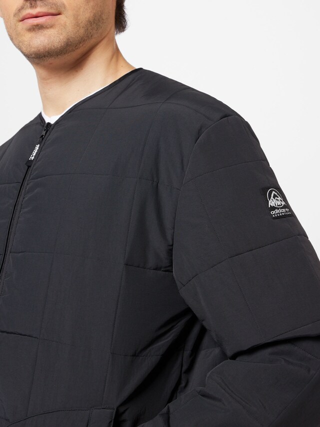 ADIDAS ORIGINALS, Between-Season Jacket 'Adventure Fc Quilted Liner', Black, Image 5 of 5