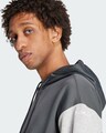 ADIDAS ORIGINALS, Sweatshirt 'Adicolor Cutline', Grey, Image 4 of 5