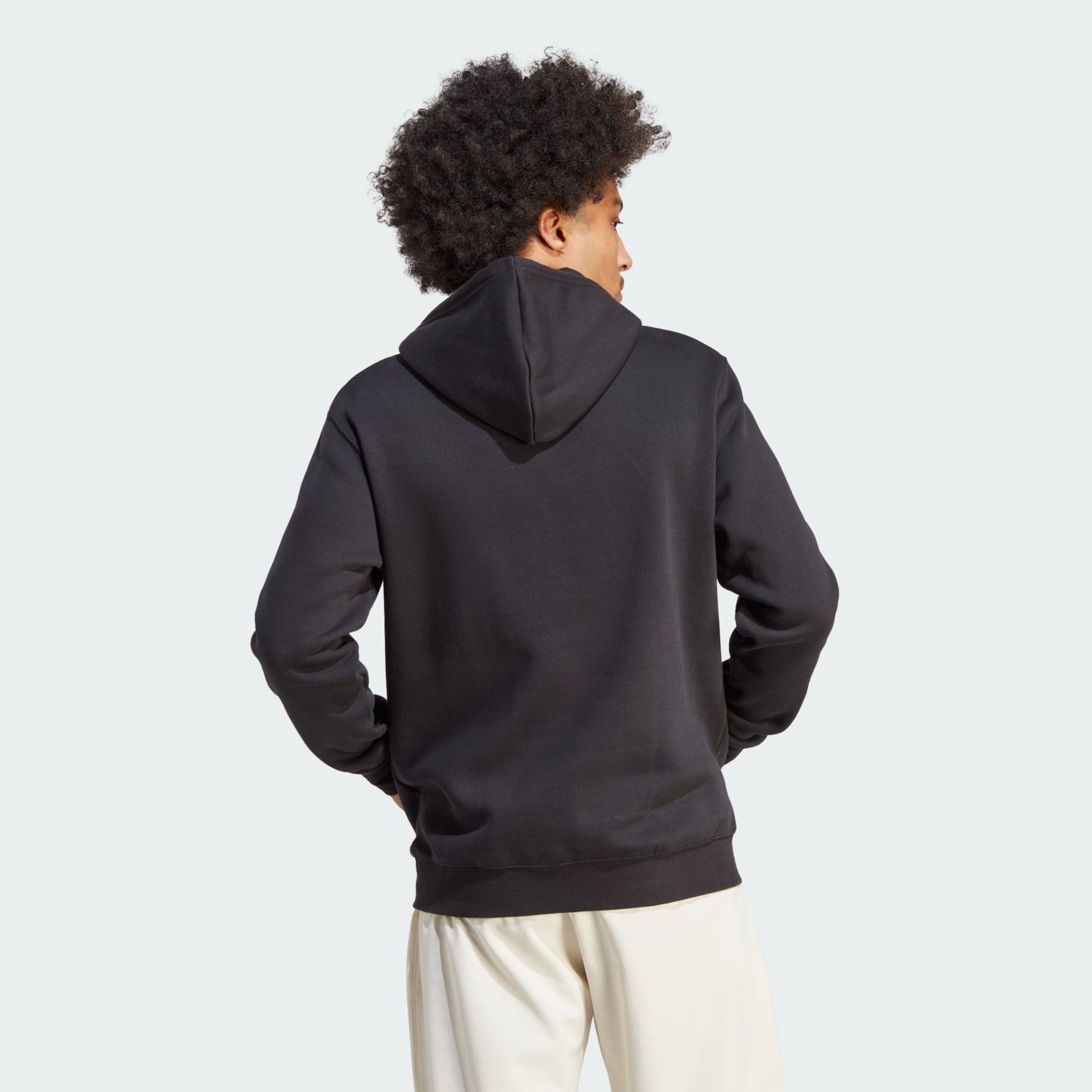 Sweatshirt 'Trefoil Essentials' in Schwarz, Grau & Beige