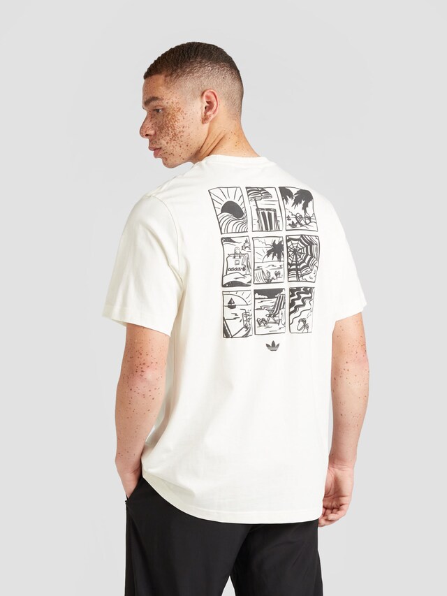 ADIDAS ORIGINALS, Shirt '80s Beach Day', White, Image 4 of 5