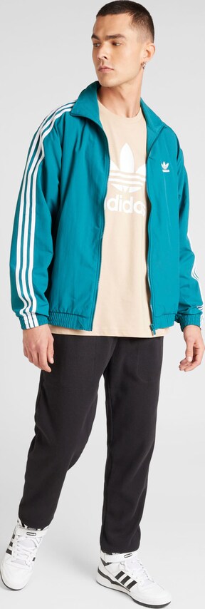 ADIDAS ORIGINALS, Between-Season Jacket 'Adicolor Firebird', Green, Image 4 of 5