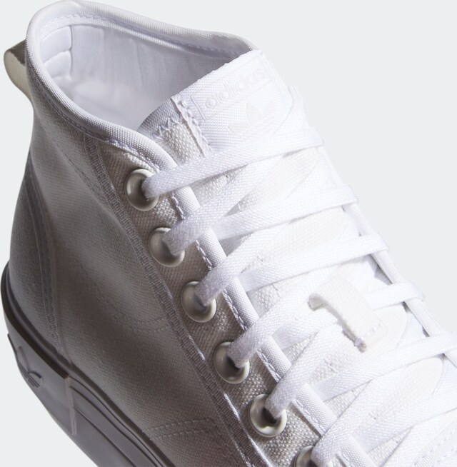 ADIDAS ORIGINALS, High-Top Sneakers 'Nizza Trek', White, Image 11 of 11