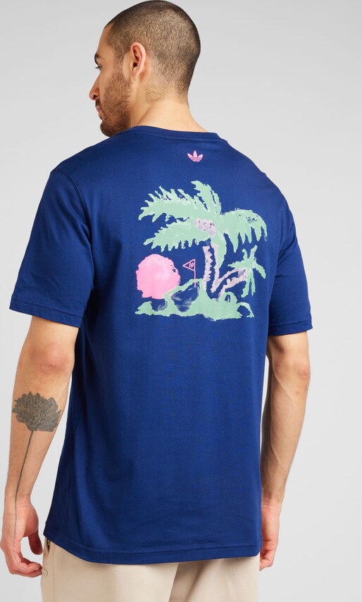 ADIDAS ORIGINALS, T-Shirt 'OLL' Blau, Bild 3 von 5
