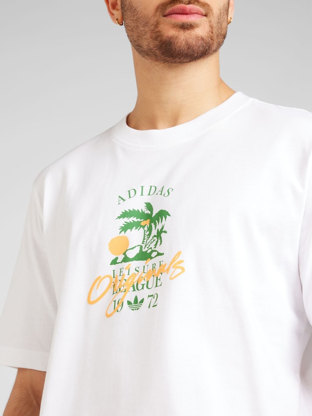 ADIDAS ORIGINALS, Shirt 'Leisure League', White, Image 5 of 5