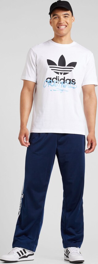 ADIDAS ORIGINALS, T-Shirt 'STREET 1' Weiß & Schwarz, Bild 5 von 5