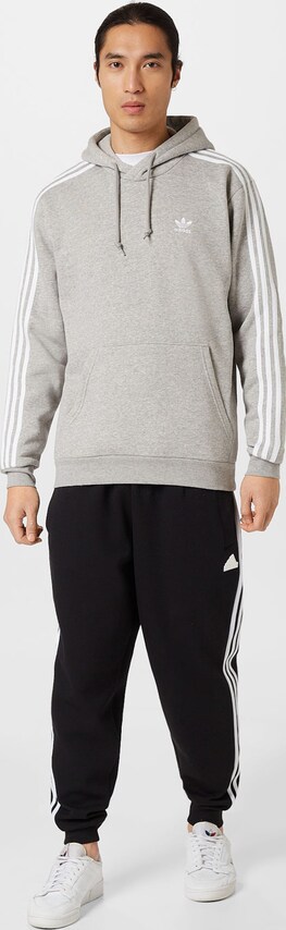 ADIDAS ORIGINALS, Sweatshirt 'Adicolor Classics 3-Stripes', Grey, Image 4 of 5