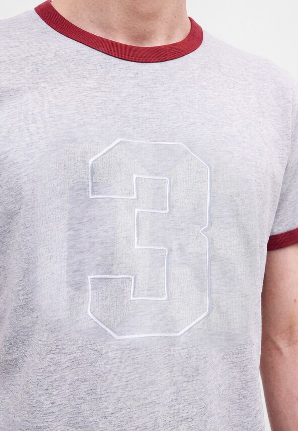ADIDAS ORIGINALS, T-Shirt 'RINGER' Grau, Bild 6 von 6