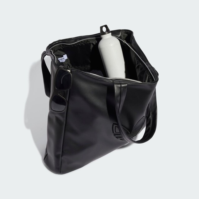 ADIDAS ORIGINALS, Shopper 'Outline Trefoil', Black, Image 3 of 5