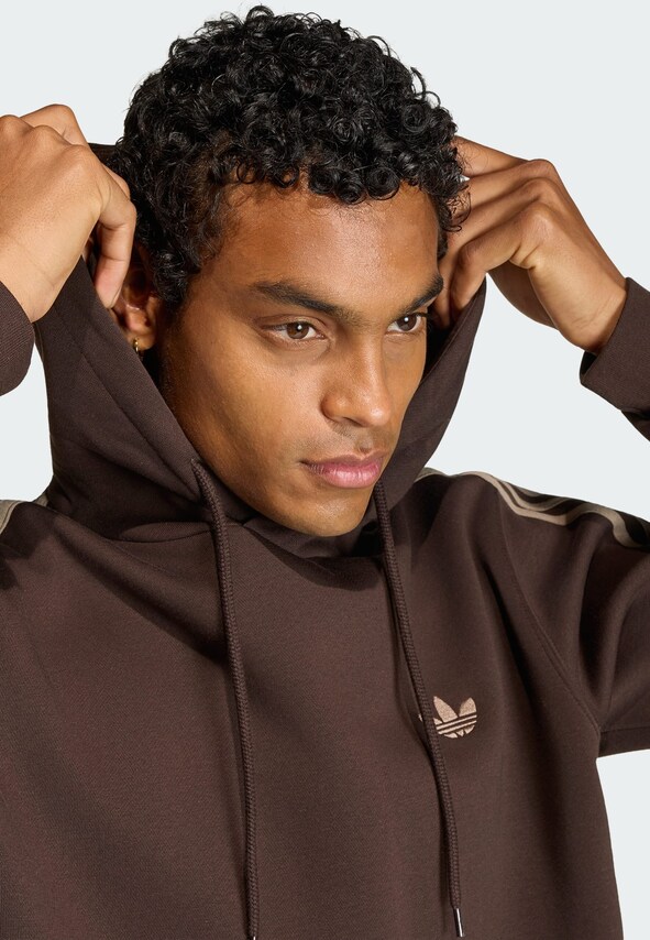 ADIDAS ORIGINALS, Sweatshirt '3-STRIPES' Braun, Bild 4 von 5