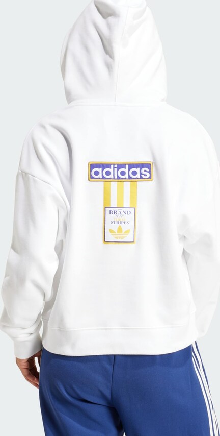 ADIDAS ORIGINALS, Sweatshirt, White, Image 3 of 5