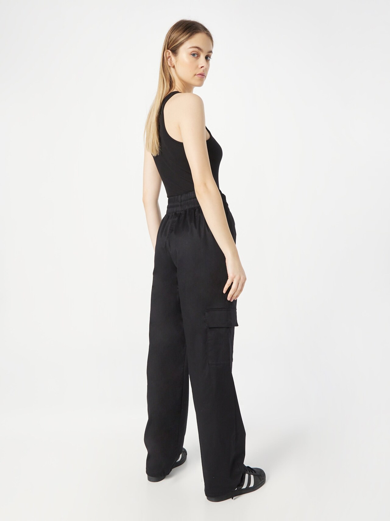 ADIDAS ORIGINALS, Hose 'Wide ', Schwarz, Bild 3 von 5