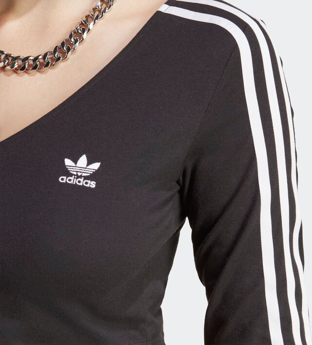 ADIDAS ORIGINALS, Shirt 'Adicolor Classics 3-Streifen', Black, Image 4 of 5