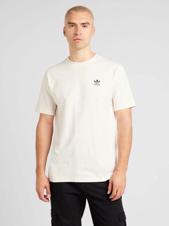 T-Shirt 'Trefoil Essentials' in Weiß, Schwarz, Grün & Weiß