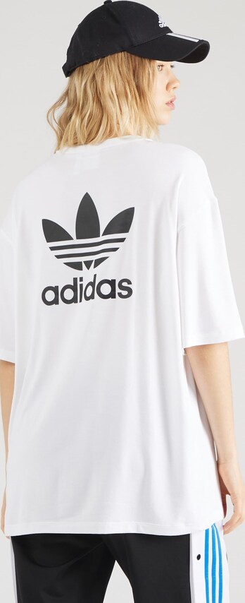 ADIDAS ORIGINALS, Oversized Shirt 'Trefoil', White, Image 2 of 5