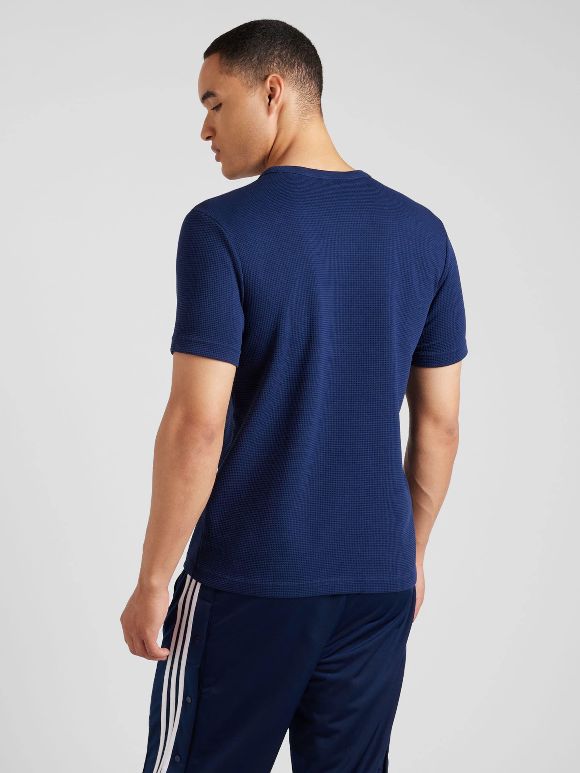 T-Shirt 'Trefoil Essentials' in Blau & Schwarz