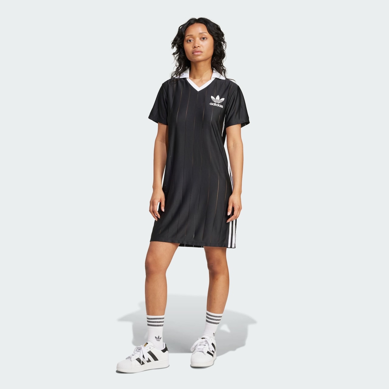 ADIDAS ORIGINALS, Kleid 'Adicolor', Schwarz, Bild 2 von 5