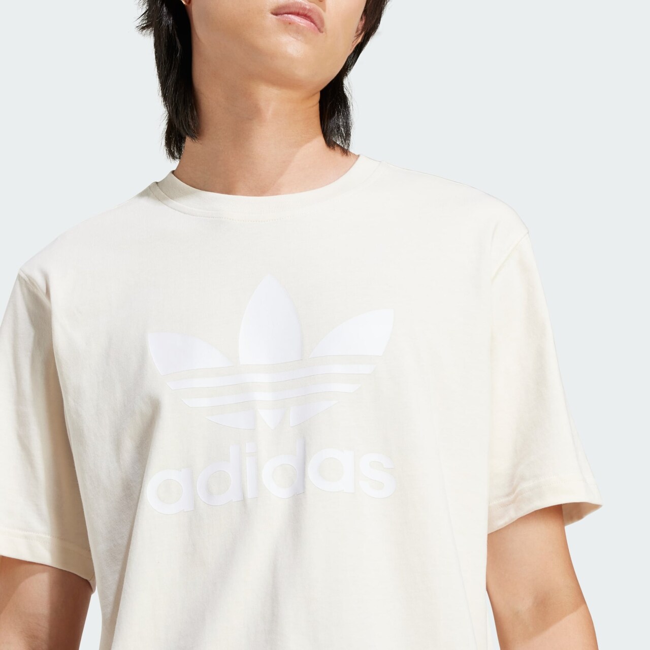 ADIDAS ORIGINALS, T-Shirt 'Adicolor Trefoil', Beige, Bild 4 von 5