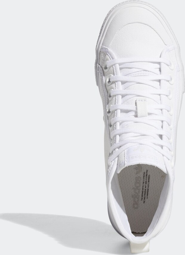 ADIDAS ORIGINALS, High-Top Sneakers 'Nizza Trek', White, Image 6 of 11