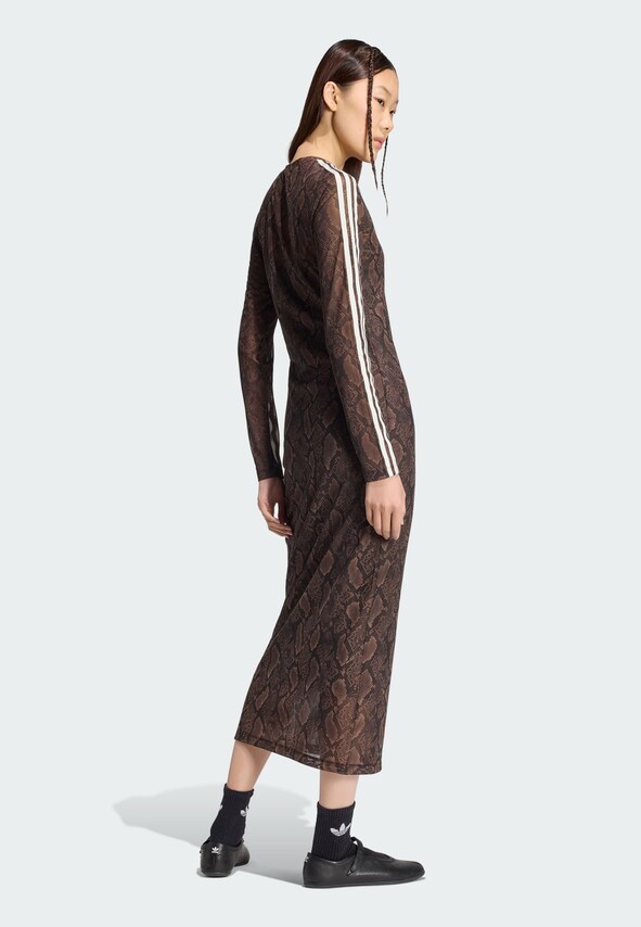 ADIDAS ORIGINALS, Kleid 'SNAKE PRINT MAXI' Braun, Bild 3 von 13
